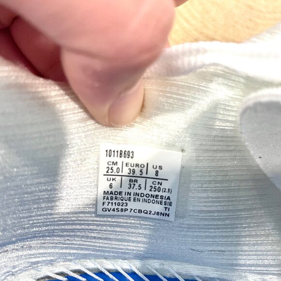 ASICS Novablast 4 Platinum Real White Pure Silver Sneakers Women's 8 - Picture 11 of 12